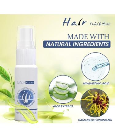 Qpolly Hair growth inhibitor spray natural hair removal spray stop hair growth inhibitor remover slow hair growth semipermanent hair removal spray for men and women 3 pieces - Buy Online on GoSupps.com