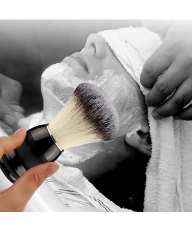 Premium 2-in-1 Manual Razor & Shaving Brush Cleaning Accessories | Must-Have Men's Grooming Tool with Wooden Handle - Perfect Gift for Mustache & Beard Care - Buy Online on GoSupps.com