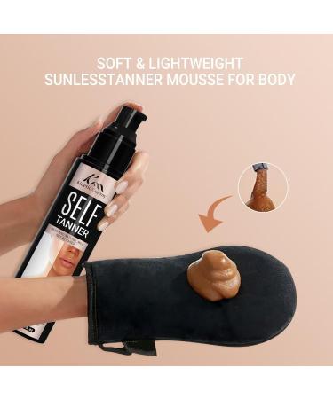Self Tanner Lotion - Natural Organic Self Tanning Lotion for Body | Quick Medium to Dark Fake Tan - Buy Online on GoSupps.com