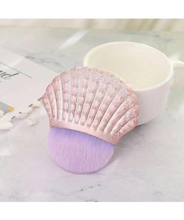 1 Pack Kids Sunscreen Applicator Sun Lotion Applicator Sun Cream Brush for Blending Liquid Cream or Flawless Powder Cosmetics Easy Sunblock Applicator for Kids and Baby (Shell Pink)