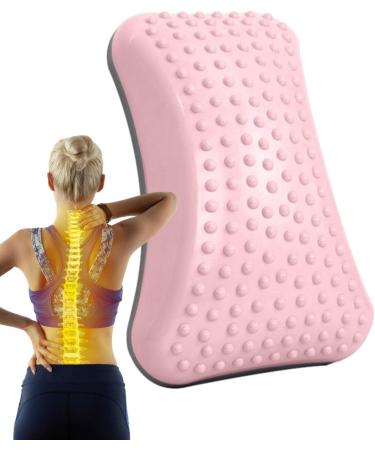 FAYNDE Inflatable Lumbar Support Pillow | Ergonomic Back Relief & Stretching Equipment - Pink - Buy Online on GoSupps.com