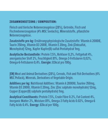 Amazon Wet Cat Food Bites - Pollock in Sauce 415g (Pack of 5) | Premium International Shipping - Buy Online on GoSupps.com