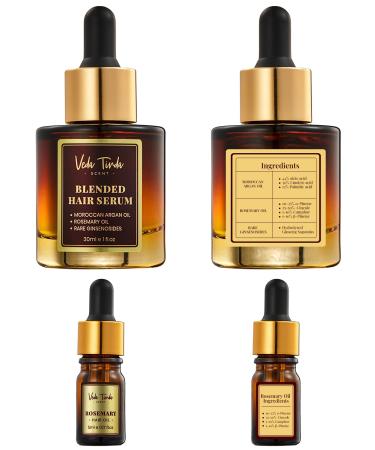 VTS Hair Serum Applicator Set - Rosemary & Moroccan Argan Oil for Hair Growth | Scalp Massager for Men & Women - Buy Online on GoSupps.com