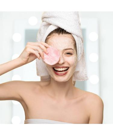 120 Pcs Luxiv Facial Sponge Compressed - Round Wash Face Sponges for Women - Exfoliating Makeup Removal Sponge (Pink) - Buy Online on GoSupps.com