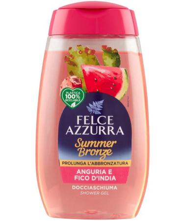  Italian Gourmet E.R. Felce Azzurra Doccia Summer Bronze Anguria e Fico d'India Summer Shower 4 x 250 ml Watermelon and Prickly Pear Bronze + Pulpa Italian Gourmet 400 g - Buy Online on GoSupps.com
