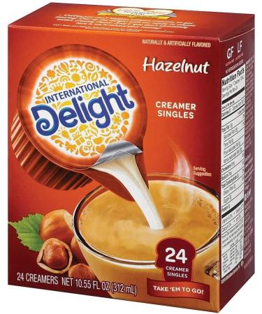 International Delight Hazelnut Creamer Singles 24 Servings (16 Oz) - Buy Online on GoSupps.com