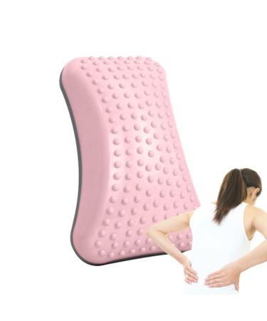 Hongjingda Return pillow - lumbar support spine ergonomically - inflatable support pillow for the lower back stretching equipment lumbar spine board for posture correction pink (with gas needle)