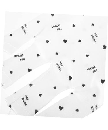 POPETPOP 2 Pairs Nail Gloves Gel Nails Gloves Uv Gloves for Gel Manicures Uv Lamp Glove for Gel Nails Gel Manicure Uv Gloves Gloves Non-slip Light White Miss Polyester 38x13cm - Buy Online on GoSupps.com
