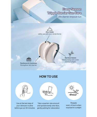 Kids Safe AIDA Ultra Barrier Ampoule Sunscreen SPF50+ PA++++ for Sensitive Skin - Zinc Sunscreen for the Whole Family - Buy Online on GoSupps.com