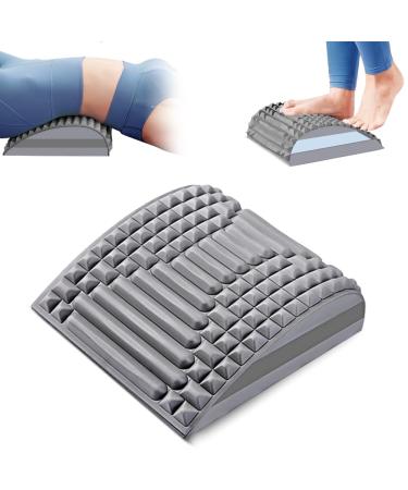 Refresh - Neck and back stretcher neck and back extensor back extension and neck extension 2 in 1 back extensor device to relieve neck and back pain and relax (gray)