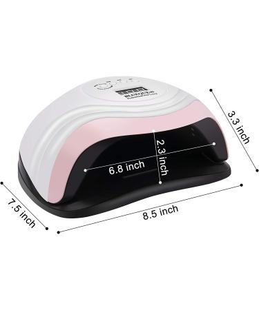 168W UV LED Nail Lamp for Fast Gel Nail Drying - Professional Salon Tool with 4 Timer Settings - Auto Sensor for Fingernail and Toenail - 1 Count - Buy Online on GoSupps.com