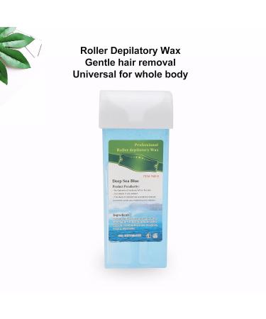 Roll-On Wax Refill - Portable Safe Professional Armpit Hair Removal Wax (Sea Blue) | International Shipping Available - Buy Online on GoSupps.com
