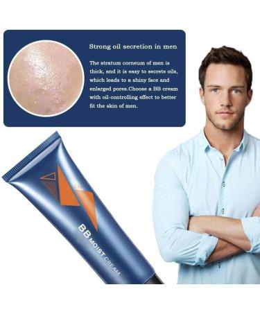 Men's Facial Concealer Moisturizing Oil-control BB Cream Can reduce Spots Cover Acne Marks Dark circles hide Pores reduce oil modify Skin Tone.50g - Buy Online on GoSupps.com