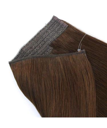 16 Inch Brown Wire Hair Extensions - Real Human Hair, #3 - 120g Invisible Miracle Wire - Buy Online on GoSupps.com
