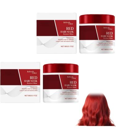 Hair Mask Red Repigmenting Mask 180g | Nourishing Color Treating Conditioner | Moisturizing Repair Masked For Dry Kinky & Damaged Hair Care At Home & In S