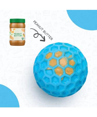 Indestructible Nobleza Dog Ball - Natural Rubber Squeaky Interactive Toy | Robust 5.5cm Dog Ball for Hours of Fun - Buy Online on GoSupps.com