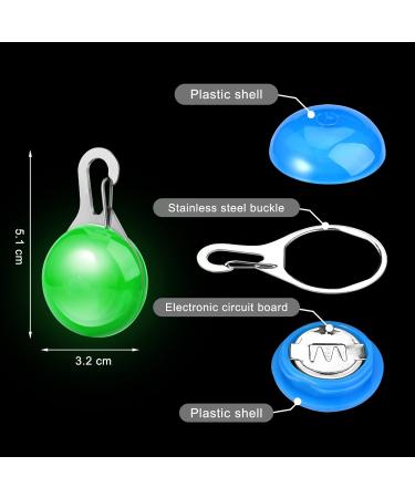 Faburo 6 PCS Clip on Dog Collar LED Lights Dog Collar Safety Night Walking LED Lights included 6 pcs Battery(Water Resistent) - Buy Online on GoSupps.com