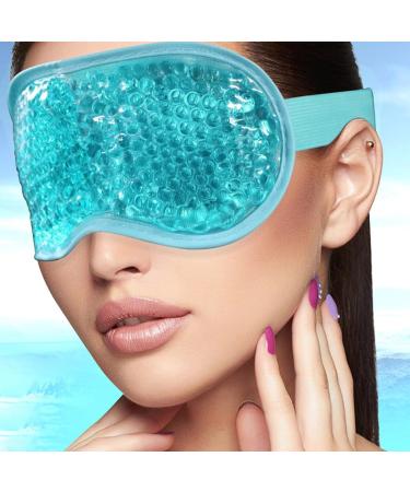 AYVRUOP Eye Mask Cooling Mask Face Cooling Mask for Migraines Headaches Swollen Tired Eyes Dark Circles Sinus Pain Ice Eye Mask (Blue) - Buy Online on GoSupps.com