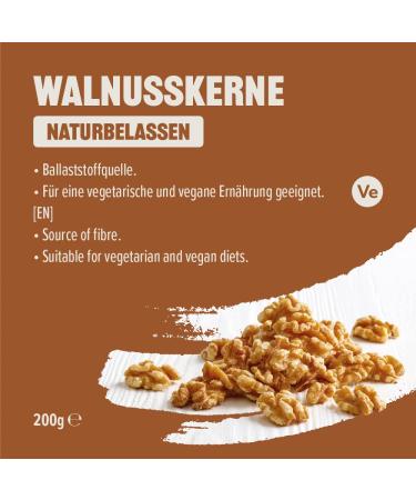 Buy Unsalted Walnuts by Amazon - 200g (Pack of 1 & 4) - Premium Quality International Shipping - Buy Online on GoSupps.com