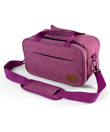 Love Stuff Tonie Box Compatible Bag | Holds 8 Tonie Characters Headphones & Accessories | Padded Shoulder Strap & Interior Pockets | Ideal Tonie Transport Bag in Berry - Buy Online on GoSupps.com
