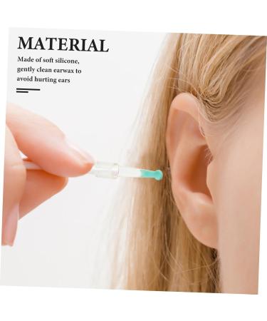 COOLHIYA 6 Pcs Reusable Silicone Ear Scoop Replacement Heads Transparent Soft Ear Wax Removal Tips for Adults and Gentle Cleaning Tool Easy to Use - Buy Online on GoSupps.com