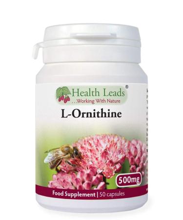 L-Ornithine 500mg x 50 Capsules Clean Additive Free British Supplements - Buy Online on GoSupps.com
