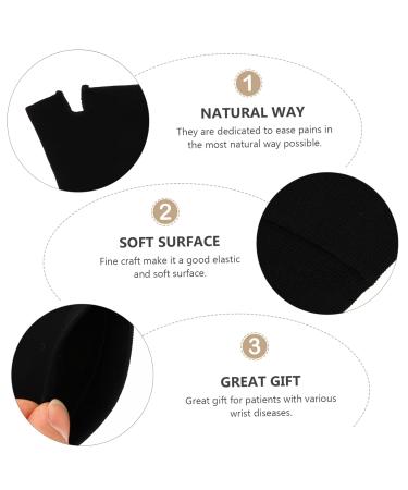 FRCOLOR Exercise Gloves for Men & Women | Black Carpal Tunnel Hand Sleeves & Rest Mittens Ideal for Fitness & Recovery - Buy Online on GoSupps.com