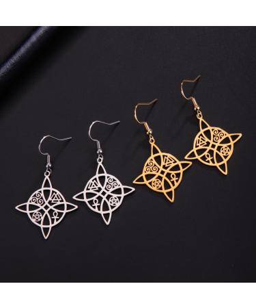 DreamTimes Witchknotes Earrings for Women | Celtic Stainless Steel Witchcraft Amulet Jewelry | Perfect Gift for Girlfriend & Christmas - Buy Online on GoSupps.com
