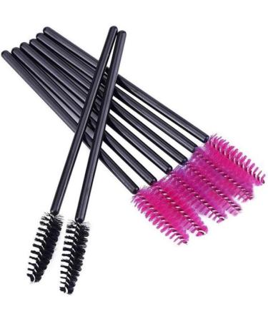 200PCS Disposable Eyelash Brushes Mascara Wands Makeup Applicator Set (Black Rosy) Eyelash brush - Buy Online on GoSupps.com