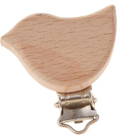 Buy Tubayia 10-Piece Wooden Pacifier Clips - Cute Bird Design for Baby & Newborn | International Shipping Available - Buy Online on GoSupps.com