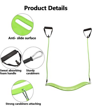 EMAIS Balance Board with Resistance Bands for Adults - Core Workout Yoga Board for Dancers & Athletes - Green - Buy Online on GoSupps.com