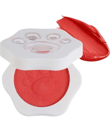 Cream blush for cheeks blush cream soft - long-lasting tinted mud for lips - natural red with cat claw pattern to enhance - Buy Online on GoSupps.com