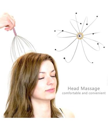 Kecrulv Scalp Massage Set - 2 Scalp Scratches 2 Telescopic Back Scratches & 2 Roller Claw Devices for Stress Relief & Relaxation - International Shipping Available - Buy Online on GoSupps.com