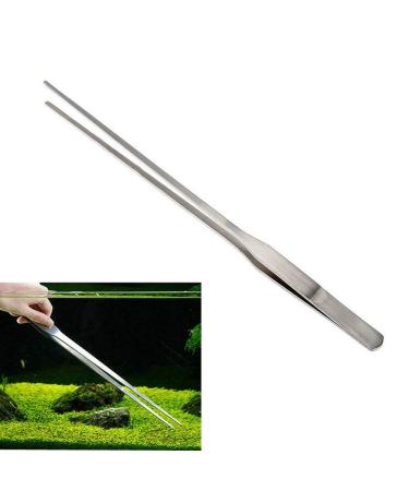 BinaryABC Aquarium Tweezers Stainless Steel Feeding Straight Tweezer 27cm