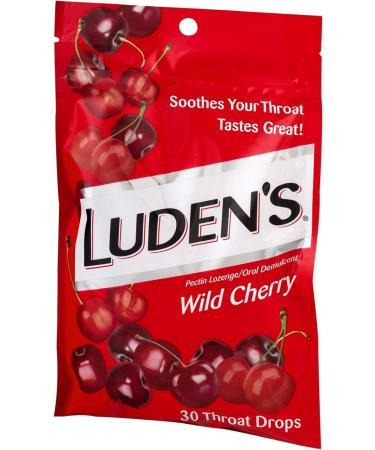 Luden's Throat Drops Wild Cherry 30 Drops (3 PACK) - Buy Online on GoSupps.com