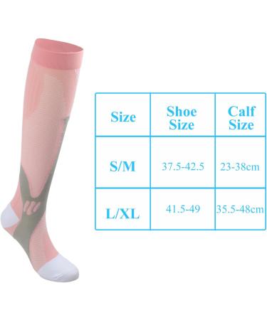 3 Pairs Sports Compression Socks for Men & Women - High Comfort Support Stockings for Travel Cycling Jogging & Thrombosis Relief | L-XL - Buy Online on GoSupps.com