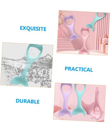 Beatifufu Mascara Brush Mascara Applicator Shield Lash Guard Silicone Makeup Brush Silicone Upper and Lower Mascara Applicator for Women Tools Silica Gel - Miss 15X5.7CM Blue - Buy Online on GoSupps.com