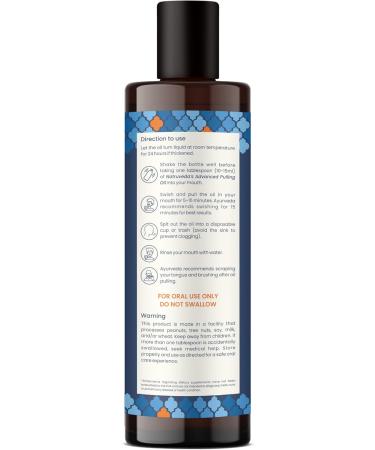 Oil Pulling | Advanced Coconut Oil Mouthwash - 10 Fl Oz Extra Virgin Coconut Oil with Mint - Healthy Gums & Strong Teeth - Best Oil Pulling Solution - Buy Online on GoSupps.com