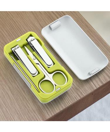 Nail Clippers Set Mini Nail Clippers Set Suitable for Gifts Portable Nail Clippers Man and Woman 9 Pieces Green - Buy Online on GoSupps.com