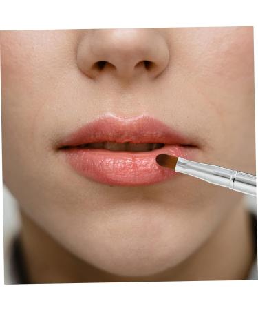 minkissy Flat Concealer Brush Silicone Makeup Applicator Travel Makeup Dual End Lip Brush Set De Maquillaje Retractable Lip Brush for Lipstick Flexible Lipstick Brush Lip - Buy Online on GoSupps.com