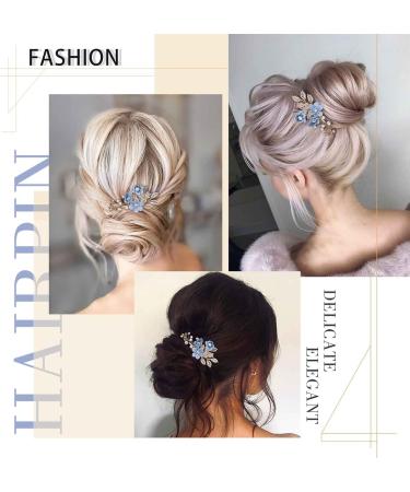 Cimenexe Bohemian Crystal Flower Hair Comb Pearl Flower Hair Barrette Gold Leaf Headpiece Vintage Pearl Headwear Hairpiece Decorative Wedding Comb Hair Accessories Jewelry for Women and Girls Gifts - Buy Online on GoSupps.com