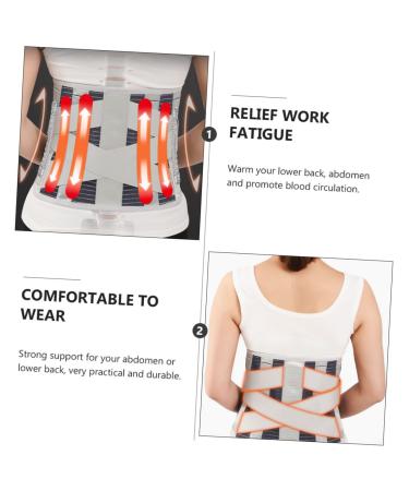 Waist Support Belt for Men & Women | Heated Gym Trainer & Pain Relief | Charcoal Fibre | 120x30cm - Buy Online on GoSupps.com