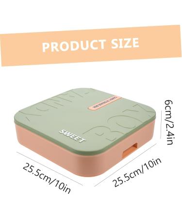 OUNONA Dried Storage Multiple Nut Candy Lid Candies Fruit Case Design Food Organizer Household 25.5X6CM Light Green - Buy Online on GoSupps.com