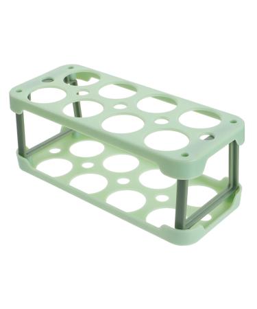 Hemobllo Box Egg Carton Eggs Egg Keeper Egg Storage Case Refrigerator Egg Tray Egg Grid Household re-usable Green 22.3X10.1X8.9CM