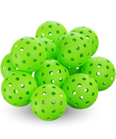 Pickleball Ball Set | Professional USAPA Approved for Sanctioned Tournament Play | 40 Holes & Specifically Designed for Outdoor Courts 6 Pack Green