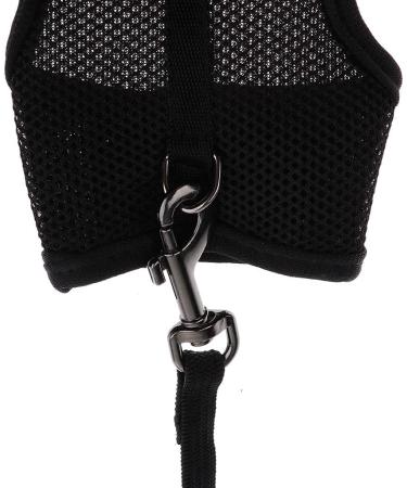 B Blesiya Rabbit Harness - Comfortable Breathable Adjustable Mesh Leash - Black L & S - Ideal for eCommerce International Shipping - Buy Online on GoSupps.com