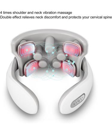 Cervical Vertebrae Massage Instrument - Intelligent Neck Massage Device with Heating Multiple Modes 15-Step Adjustment & Voice Announcement - Perfect for Shoulder & Head Relief - Buy Online on GoSupps.com