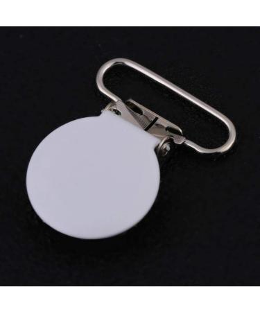 10PCs 25mm Durable Round Braces Clips - DIY Pacifier Holder Accessories for Baby Bedding - Buy Online on GoSupps.com