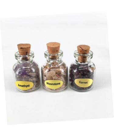 JECOMPRIS Chakra Healing Stones Crystal Gemstone Chips 18 Pcs Wishing Bottle Decorate Chakra Gemstone Beads Turquoise Crystal Stone As Shownx2pcs 9PCSx2pcs - Buy Online on GoSupps.com
