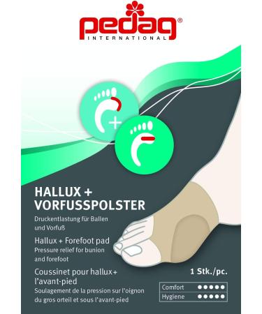 Pedag Bunion Protector & Forefoot Pad - Made in Germany | Cushions & Protects Bunions | Eases Pain | Reusable & Washable | Large/X-Large - Buy Online on GoSupps.com